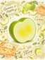 Moozy Realistic Fresh-Cut Green Apple Slowrising Squishy Toy