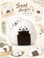 Kawaii Bear and Seal Onigiri Rice Ball Taba Squishy Fidget Toy