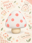 Adorable Polka Dot Mushroom Taba Squishy Fidget Toy