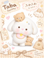 Adorable Bib Bunny with Bear Friends Taba Squishy Stress Relief Toy