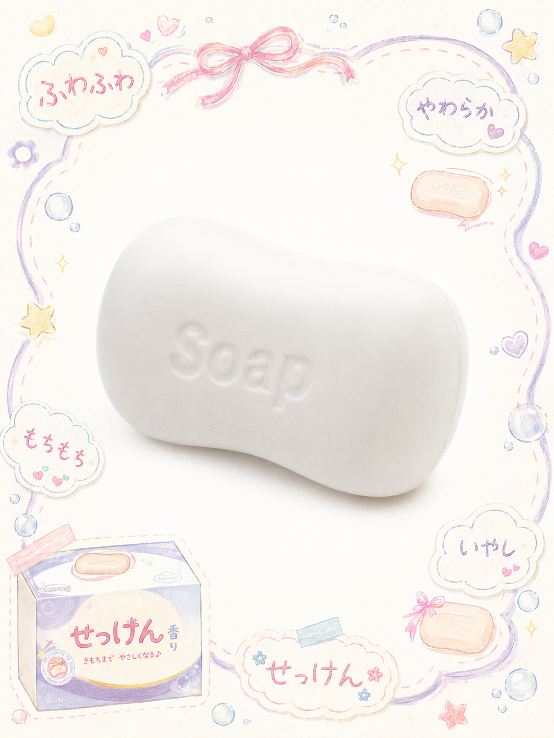 Cloud-Soft Slowrising Soap Bar Squishy | Ultimate Stress & Anxiety Relief Toy Main image