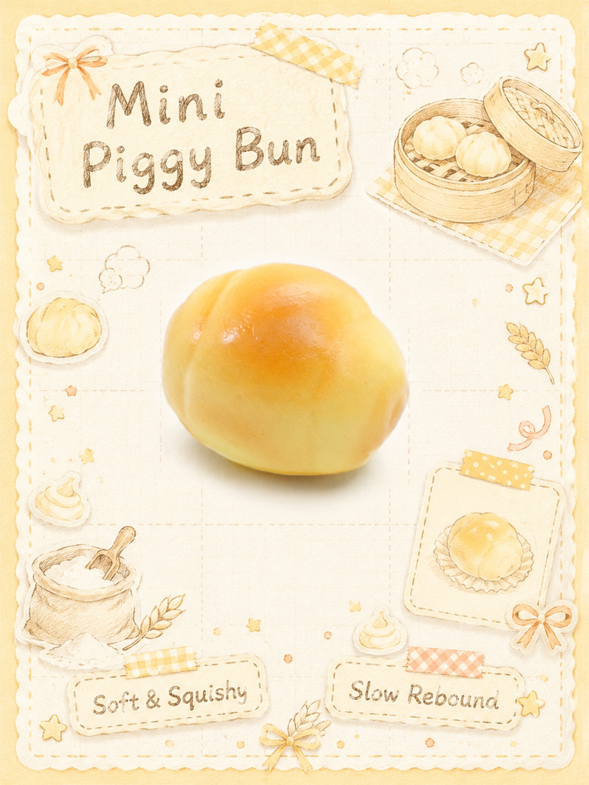 Irresistibly Squishy Mini Sweet Bun Stress Toy Главное изображение товара