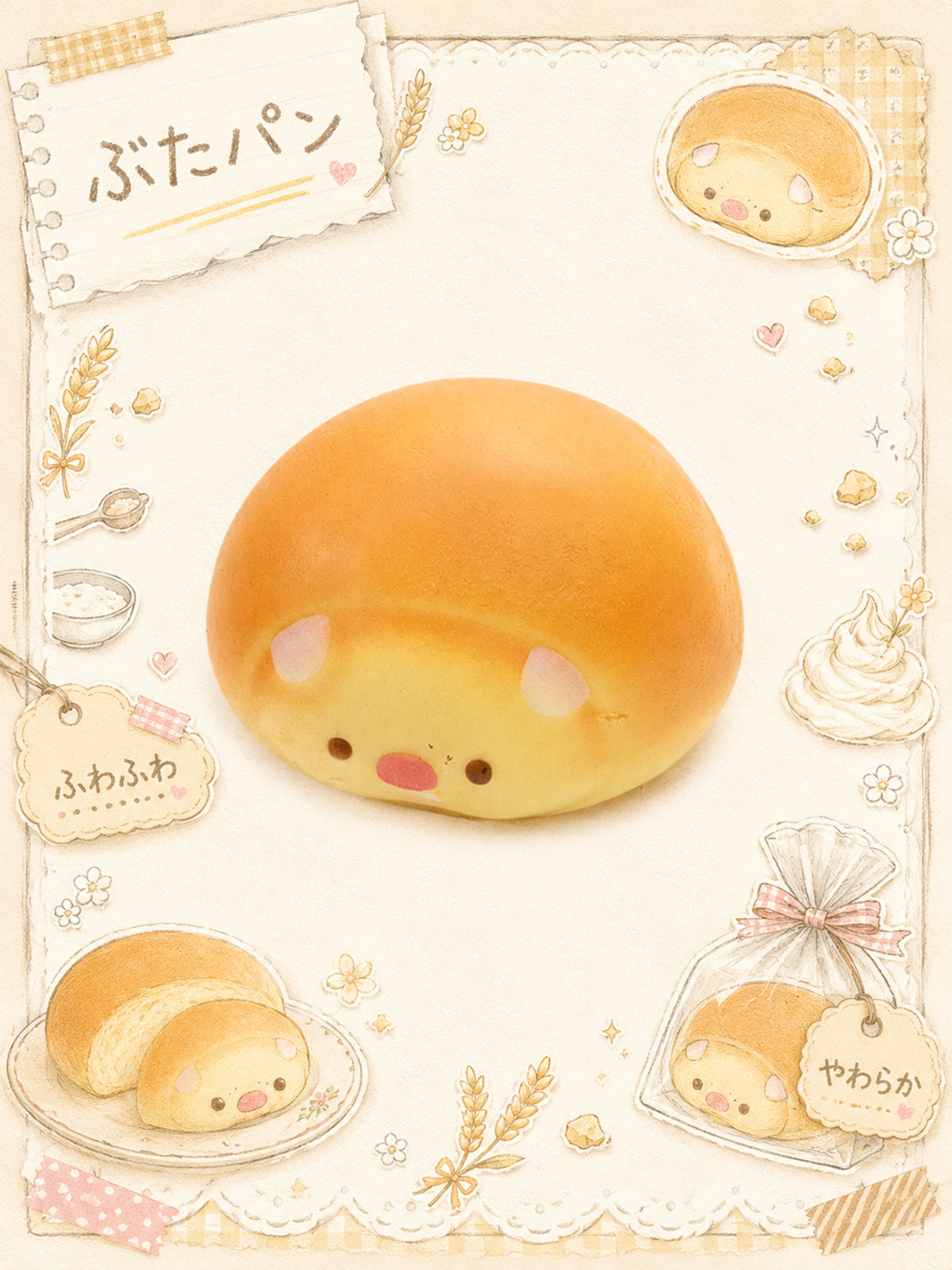 Chubby Piggy Bread Bun - Super Soft Slowrising Squishy Toy Main image