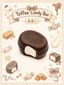 Sweet Scented Toffee Candy Bar, Cream-Filled Chocolate Slowrising Squishy Toy