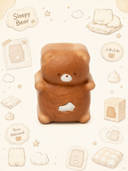 Kawaii Sleepy Cubby Bear Slowrising Squishy Toy