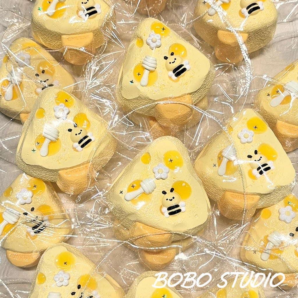 Sweet Honey Bee Cheese Pop Taba Squishy