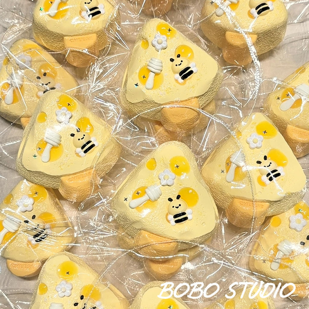 Sweet Honey Bee Cheese Pop Taba Squishy