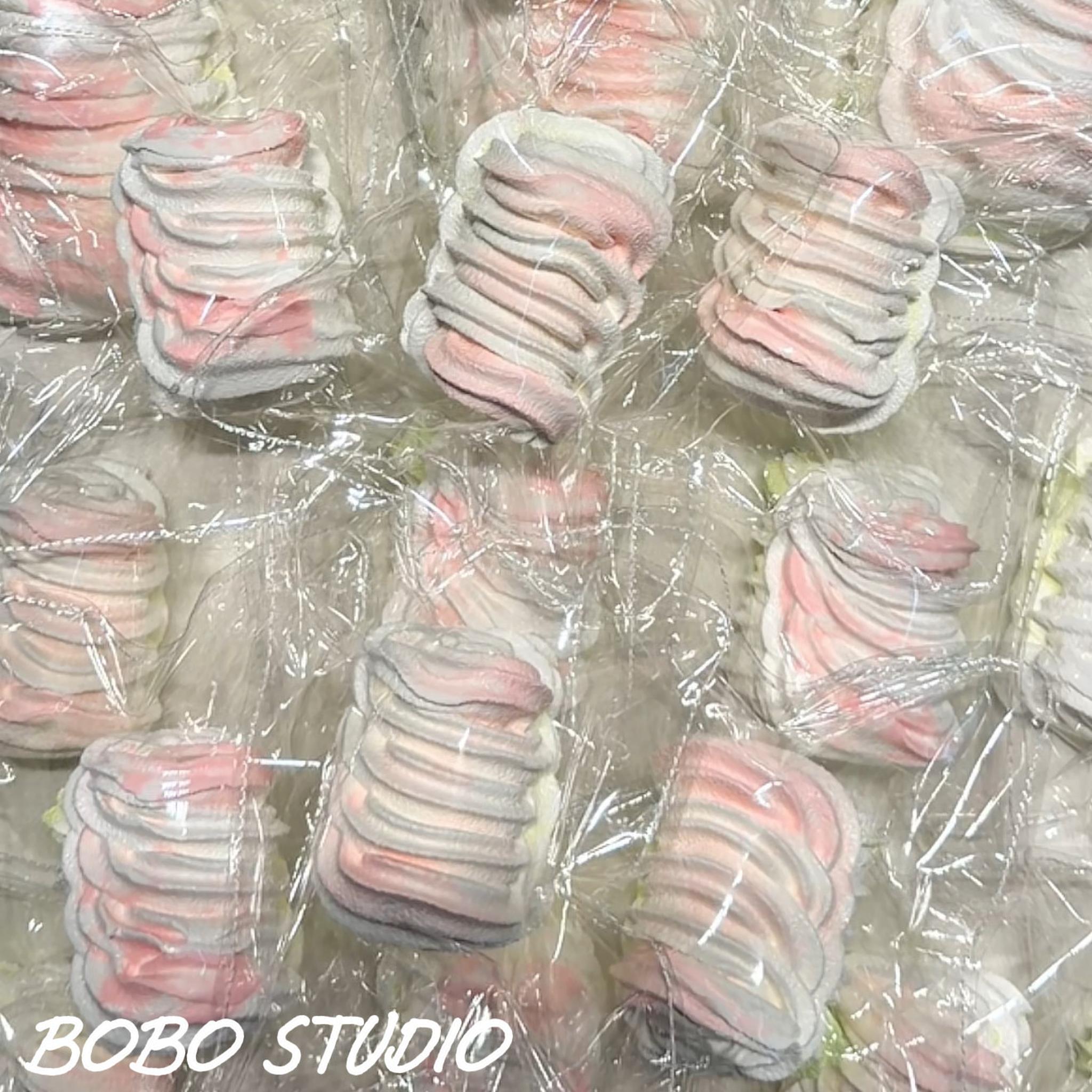 Pastel Cream Swirl Taba Squishy - Realistic Dessert Fidget Toy