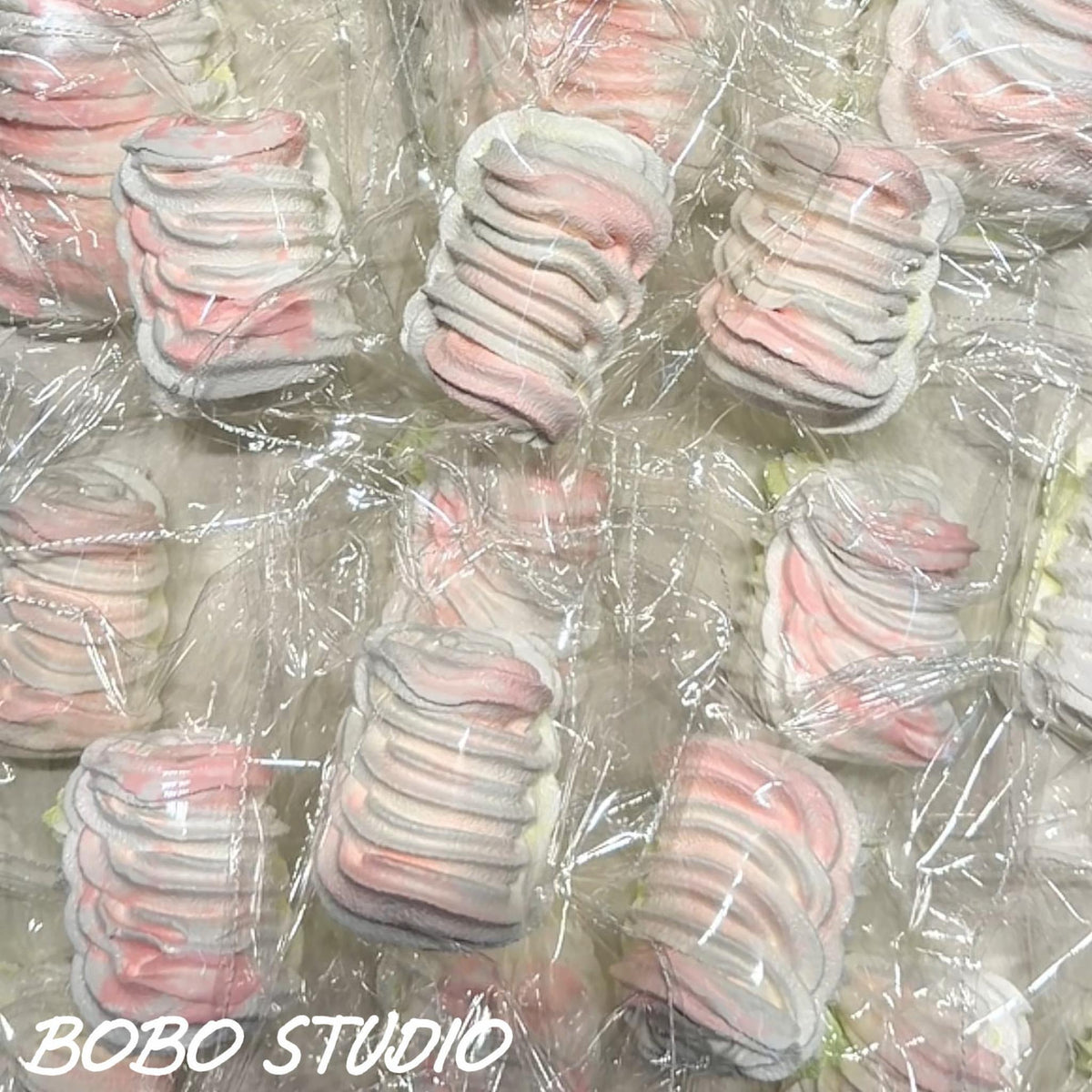 Pastel Cream Swirl Taba Squishy - Realistic Dessert Fidget Toy