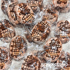 Chocolate Lava Drizzle Bread Taba Squishy | Realistic Food Stress Relief Toy