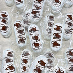 Chocolate Drizzle Cream Eclair Taba Squishy