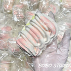 Pastel Cream Swirl Taba Squishy - Realistic Dessert Fidget Toy
