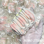 Pastel Cream Swirl Taba Squishy - Realistic Dessert Fidget Toy