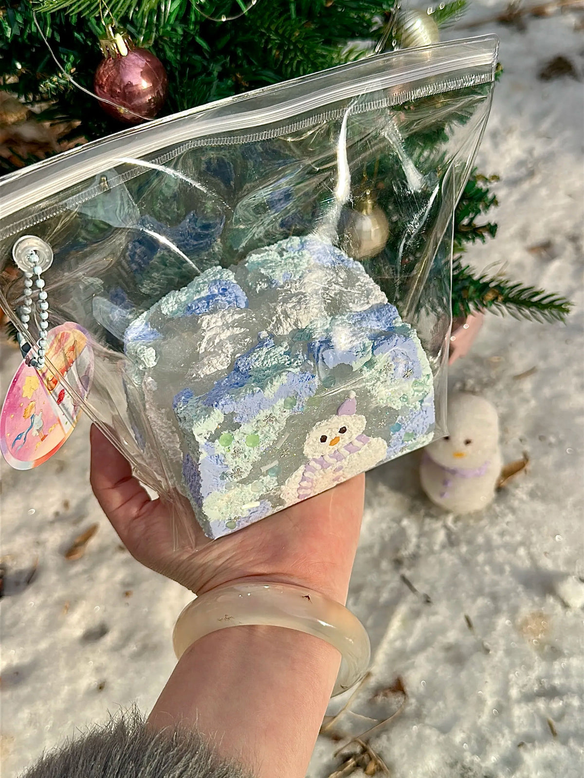 Starry Garden Winter Diary Frosty Snowman Taba Squishy