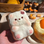 Moozy Adorable Bear Cream Biscuit Slowrising Squishy Toy
