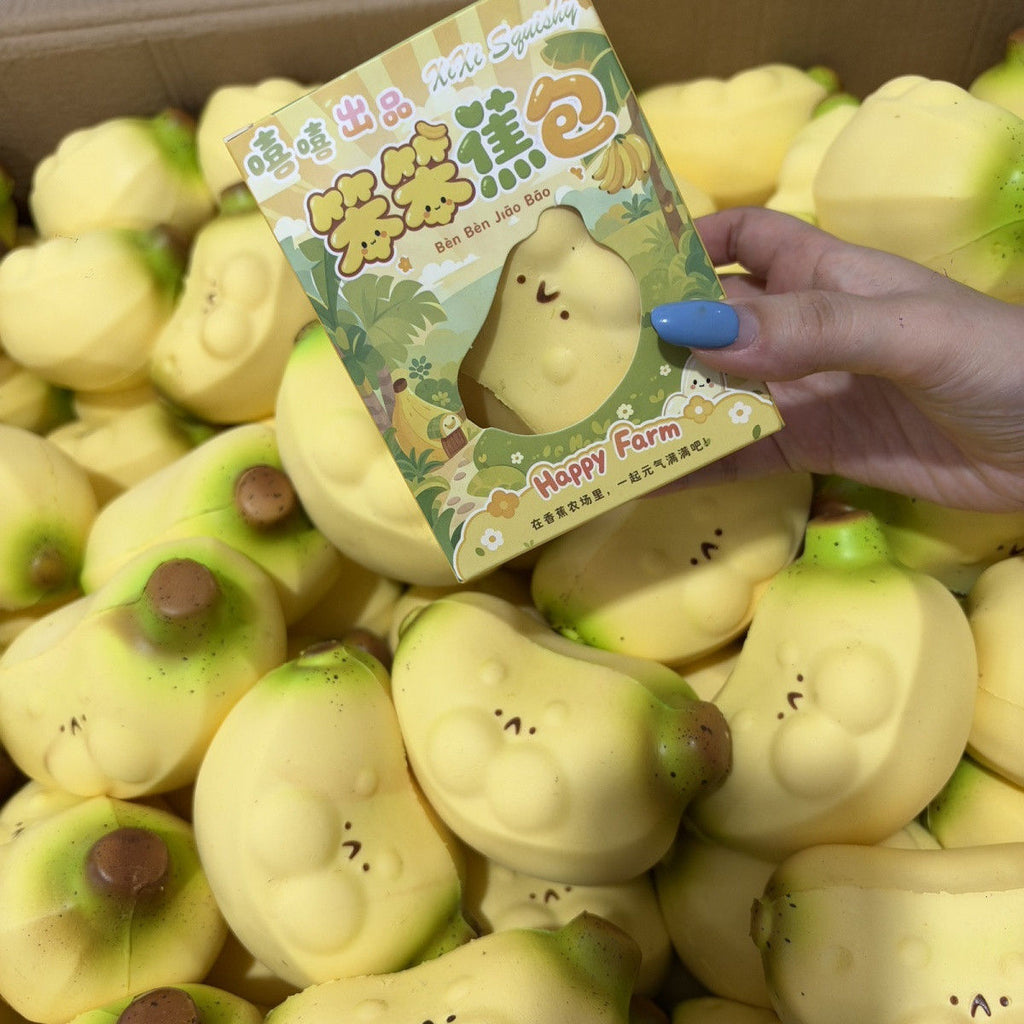 Happy Banana Friend Slowrising Squeeze Toy