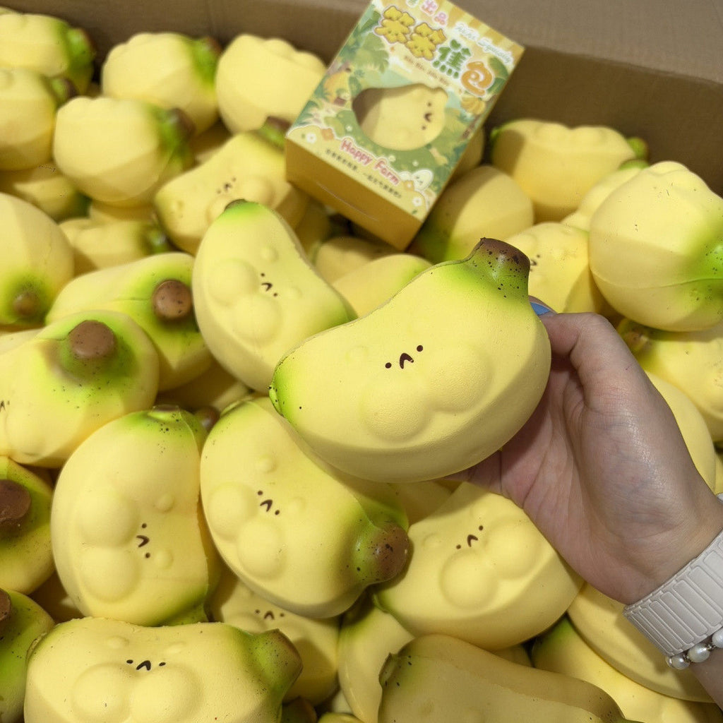 Happy Banana Friend Slowrising Squeeze Toy