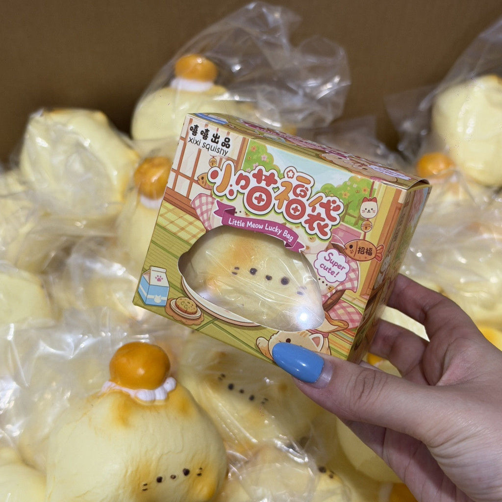 Kawaii Lucky Cat Bun Slowrising Squishy Toy
