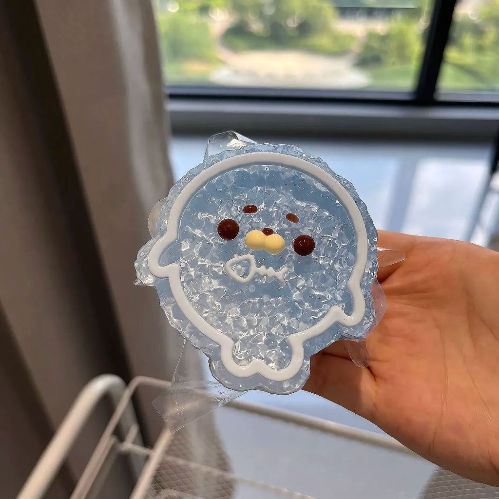 Crystal Ice Seal Taba Squishy - Cute Animal Fidget Toy for Stress Relief