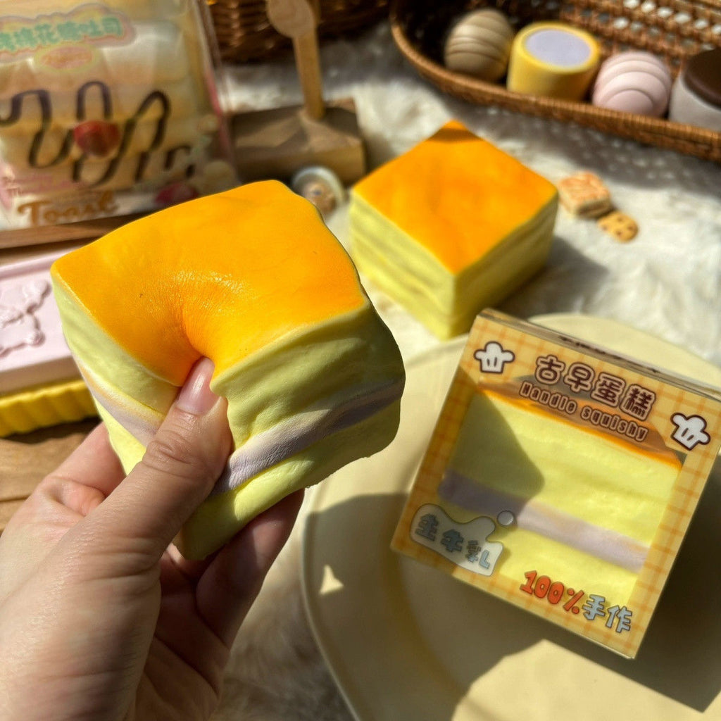 Moozy Slowrising Realistic Taro Cream Sandwich Cake