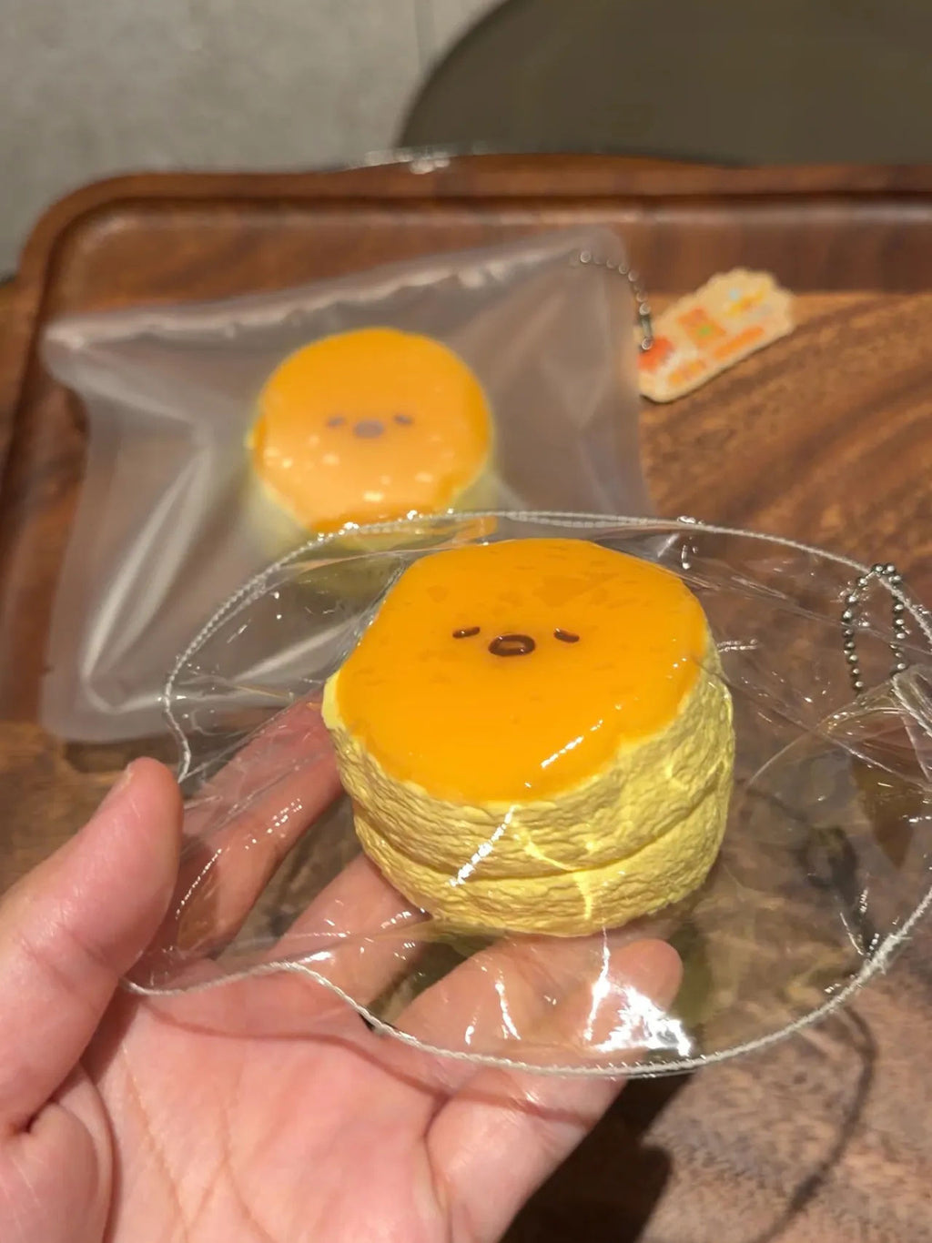 Lazy Egg Souffle Pancake Charm Taba Squishy