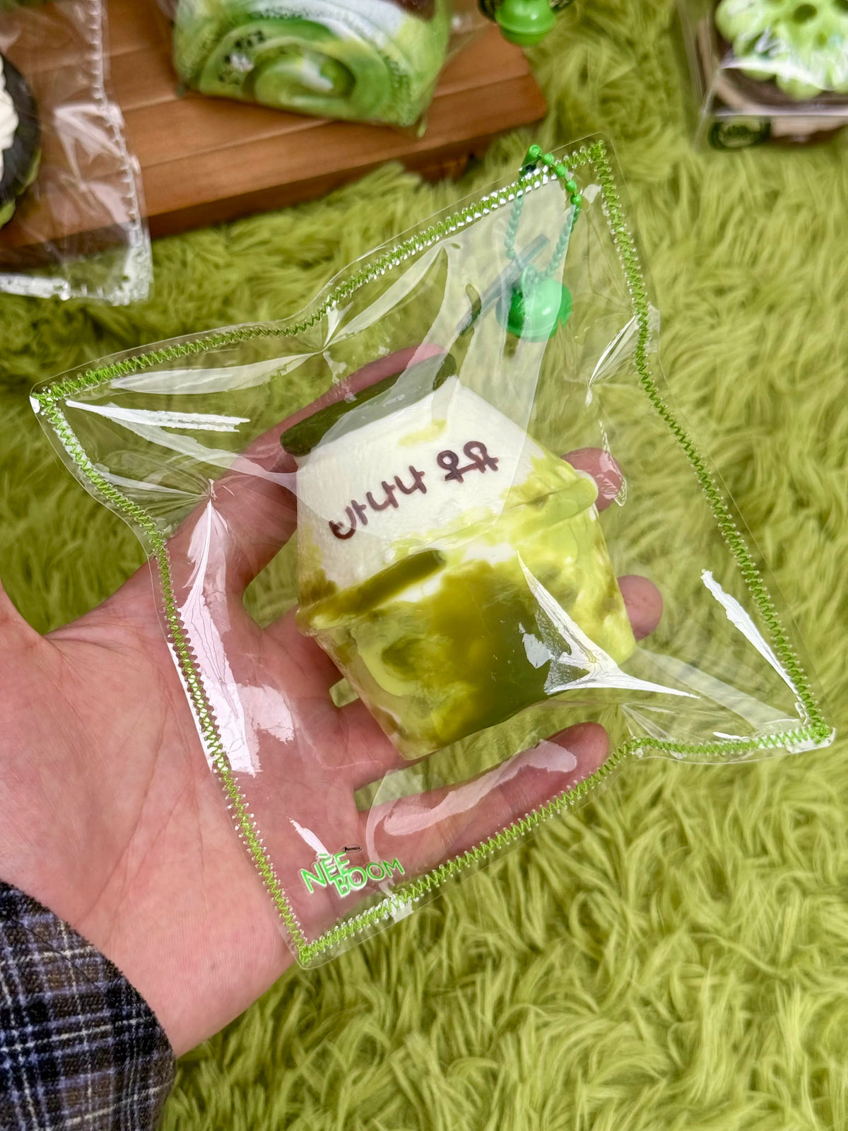 Matcha Swirl Cream Cup Taba Squishy