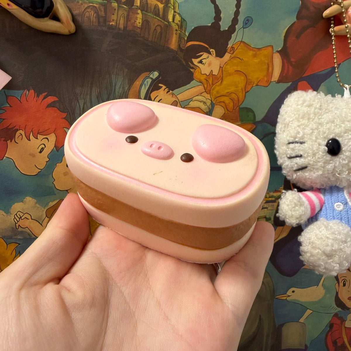 Moozy Slowrising Piglet Cheesecake Squishy