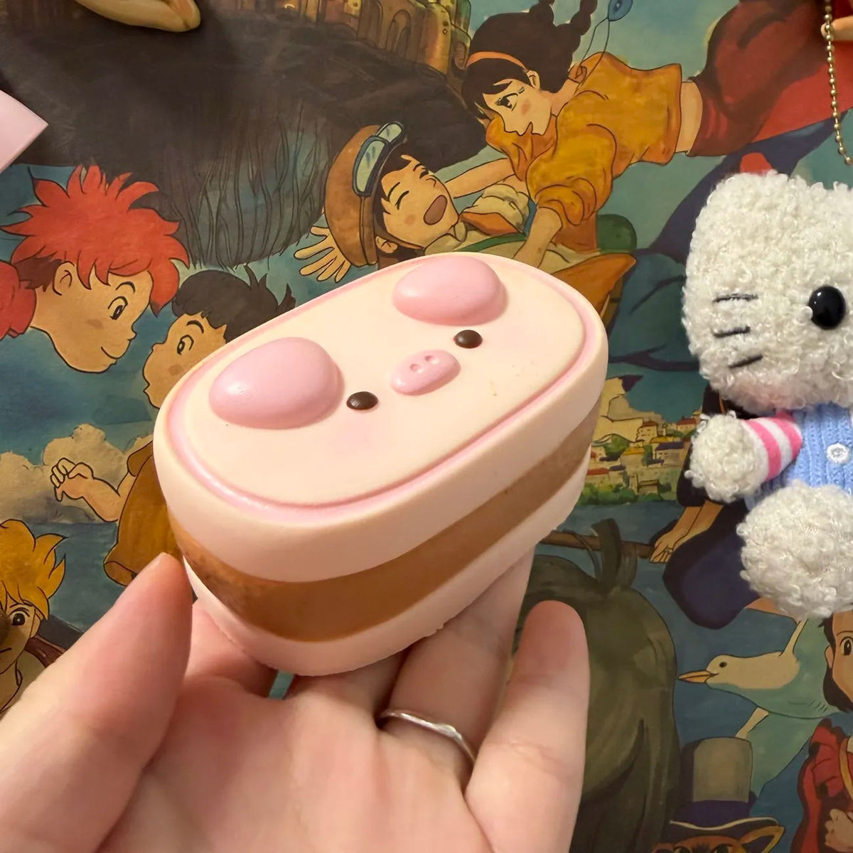 Moozy Slowrising Piglet Cheesecake Squishy