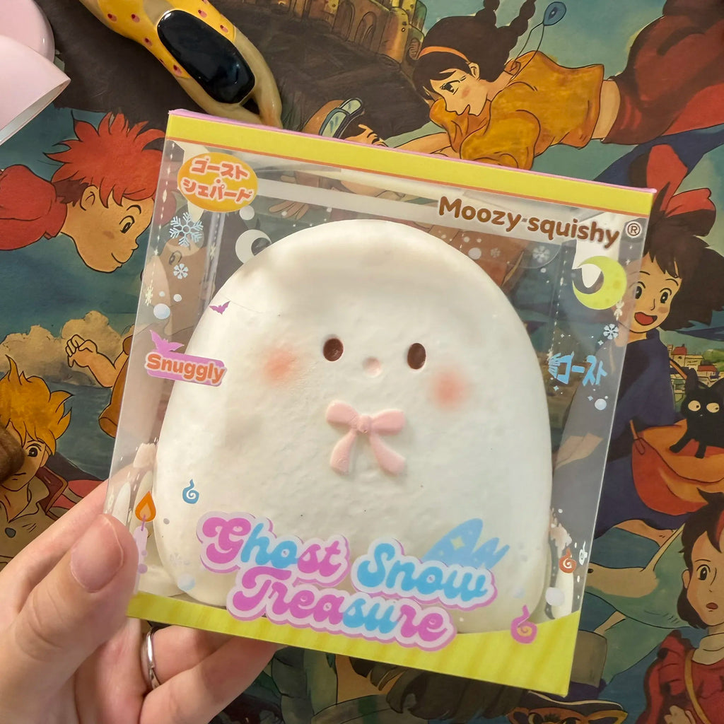 Moozy Slowrising Adorable Blushing Ghostie Squishy Toy