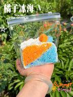 Frosted Ocean Sunset Toast Taba Squishy