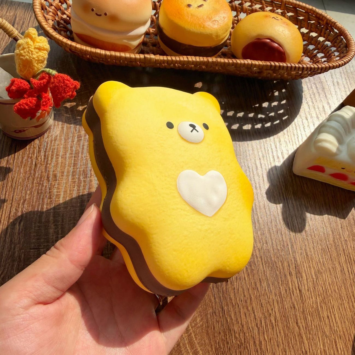 Moozy Slowrising Sweetheart Bear Cookie