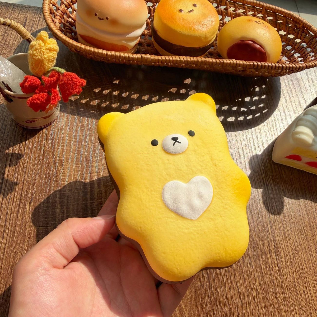 Moozy Slowrising Sweetheart Bear Cookie
