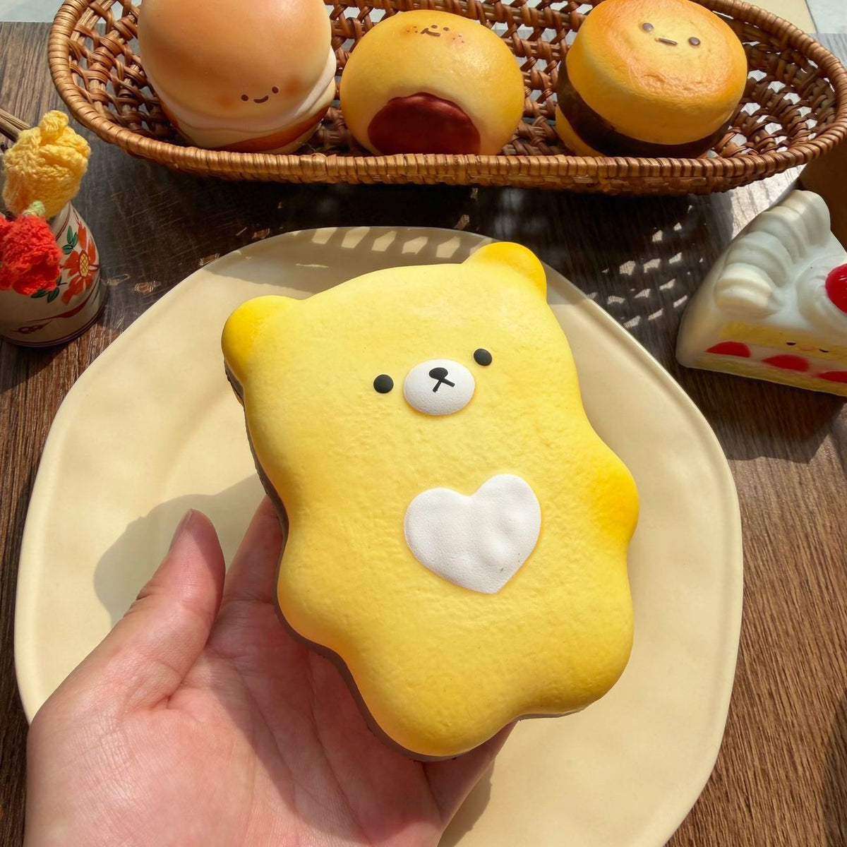 Moozy Slowrising Sweetheart Bear Cookie