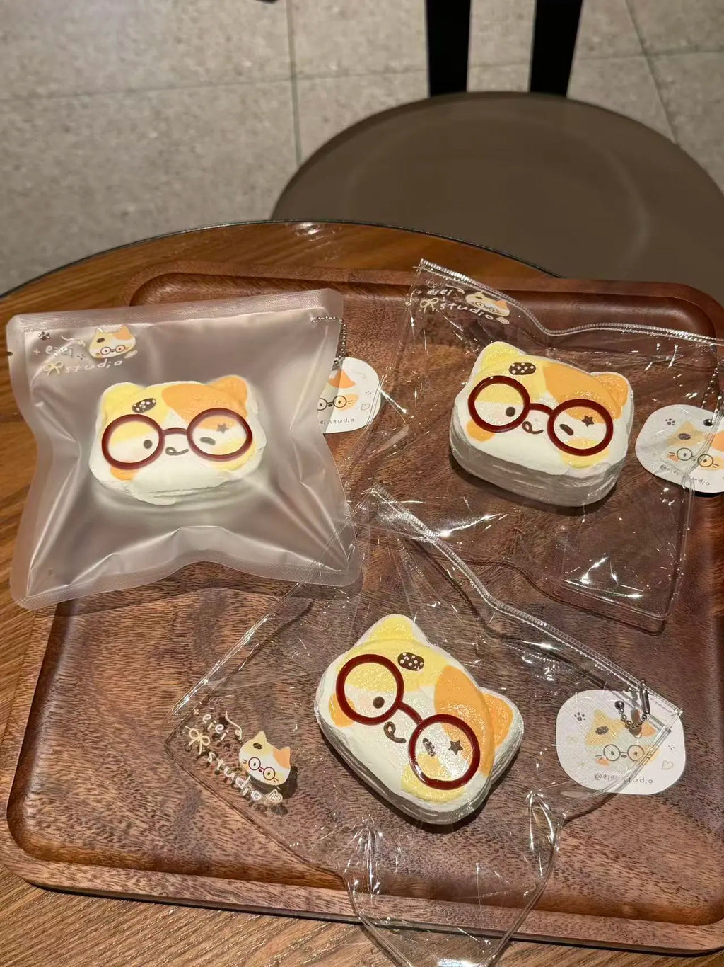 Nerdy Calico Cat Taba Squishy Fidget Toy