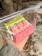 Starry Garden Strawberry Matcha Cream Cake Taba Squishy