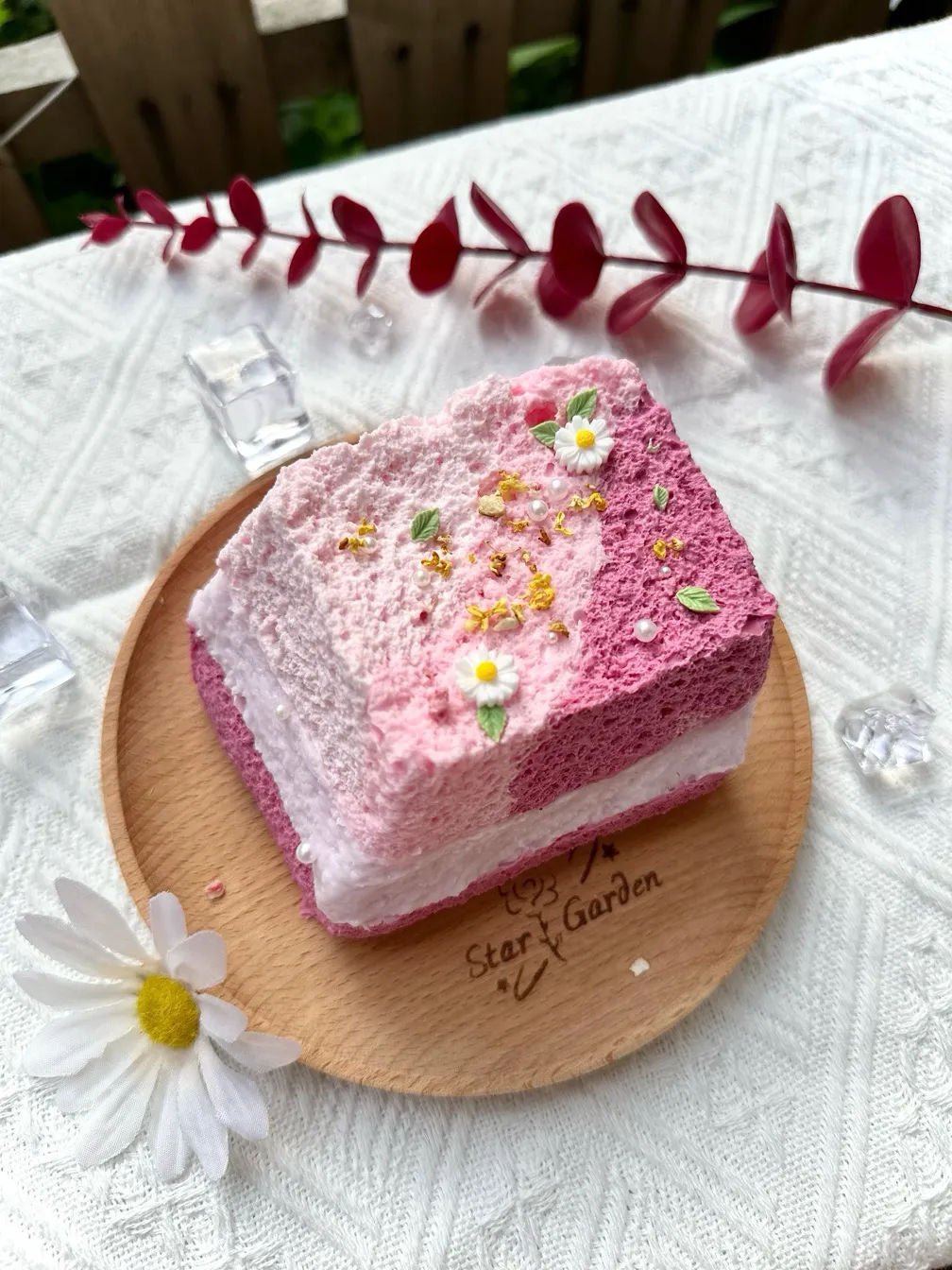 Starry Garden Floral Berry Toast Taba Squishy