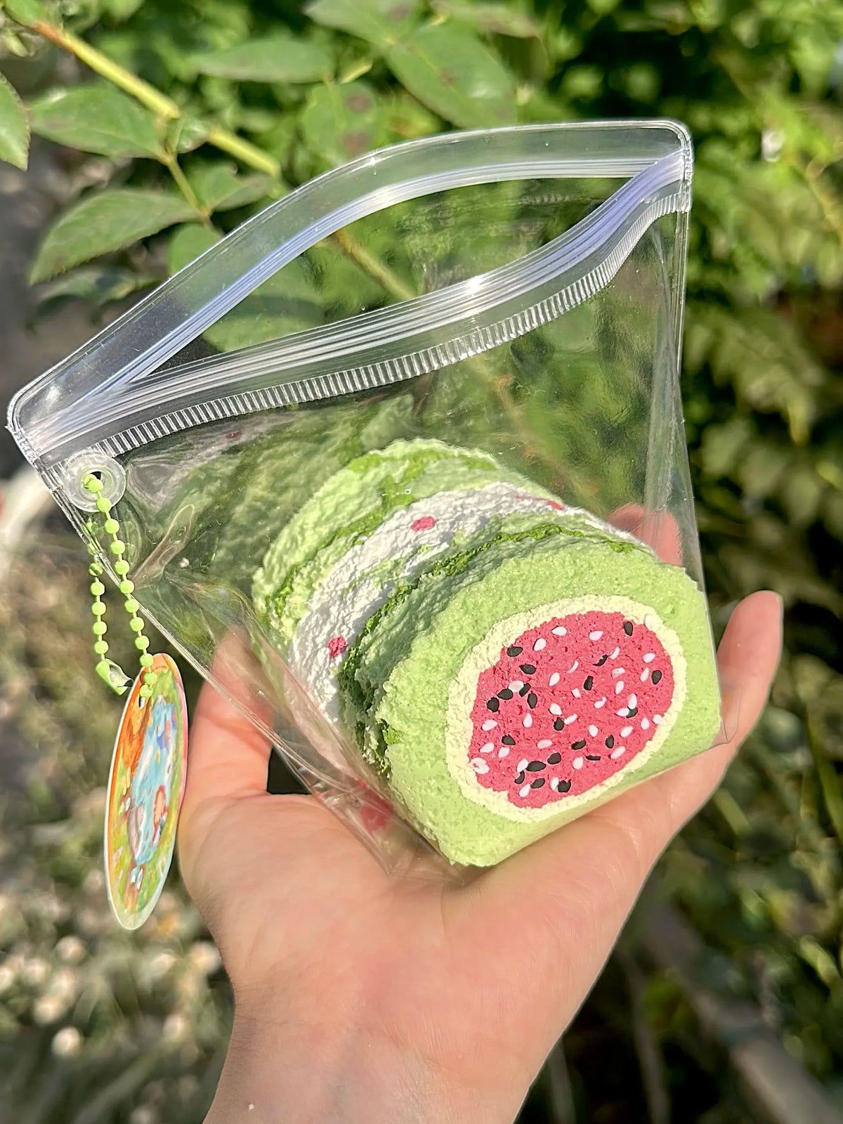 Starry Garden Watermelon Cake Roll Taba Squishy