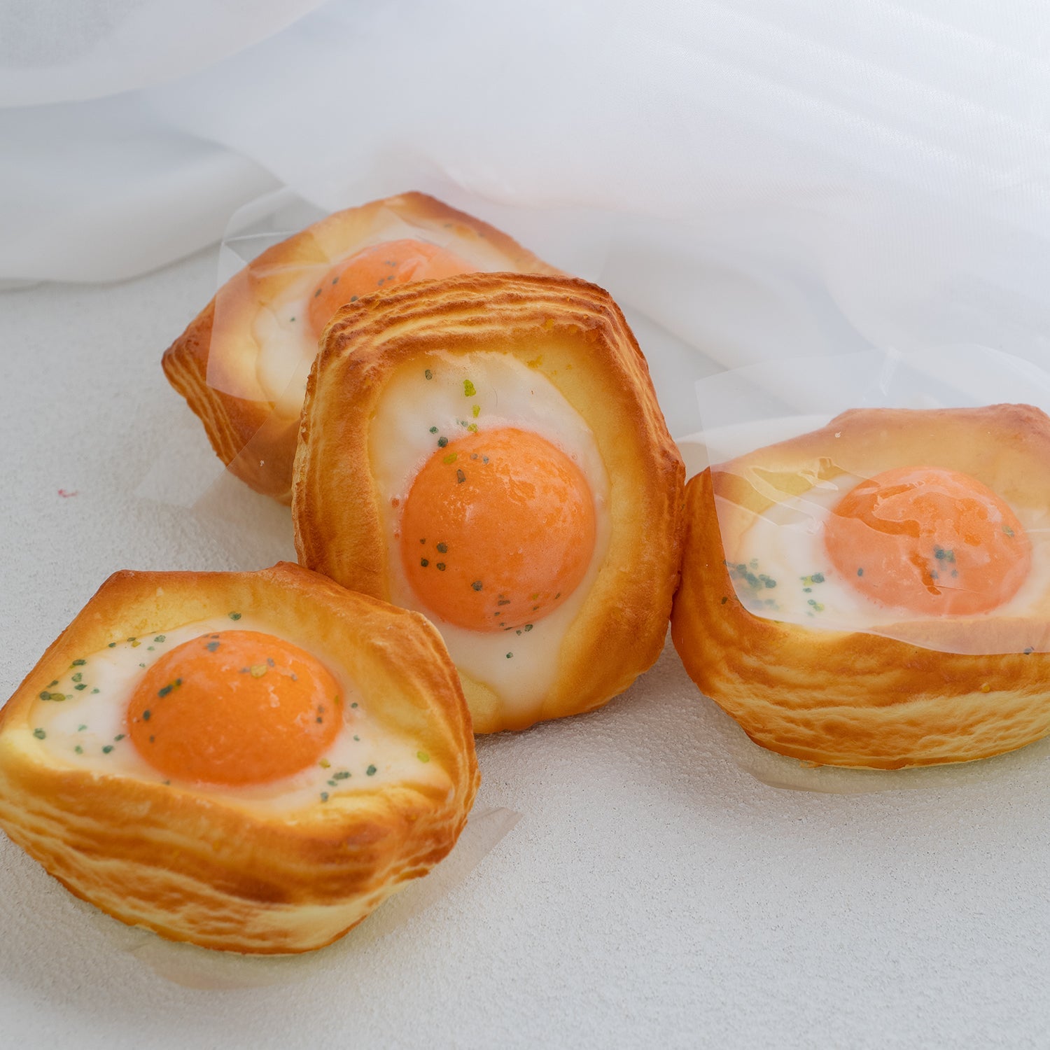 Slowrising Handmade Onigiri - Realistic Egg Design, Super Soft! Secondary image