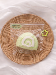 Matcha Swiss Roll Taba Squishy- AikeBoo Handmade