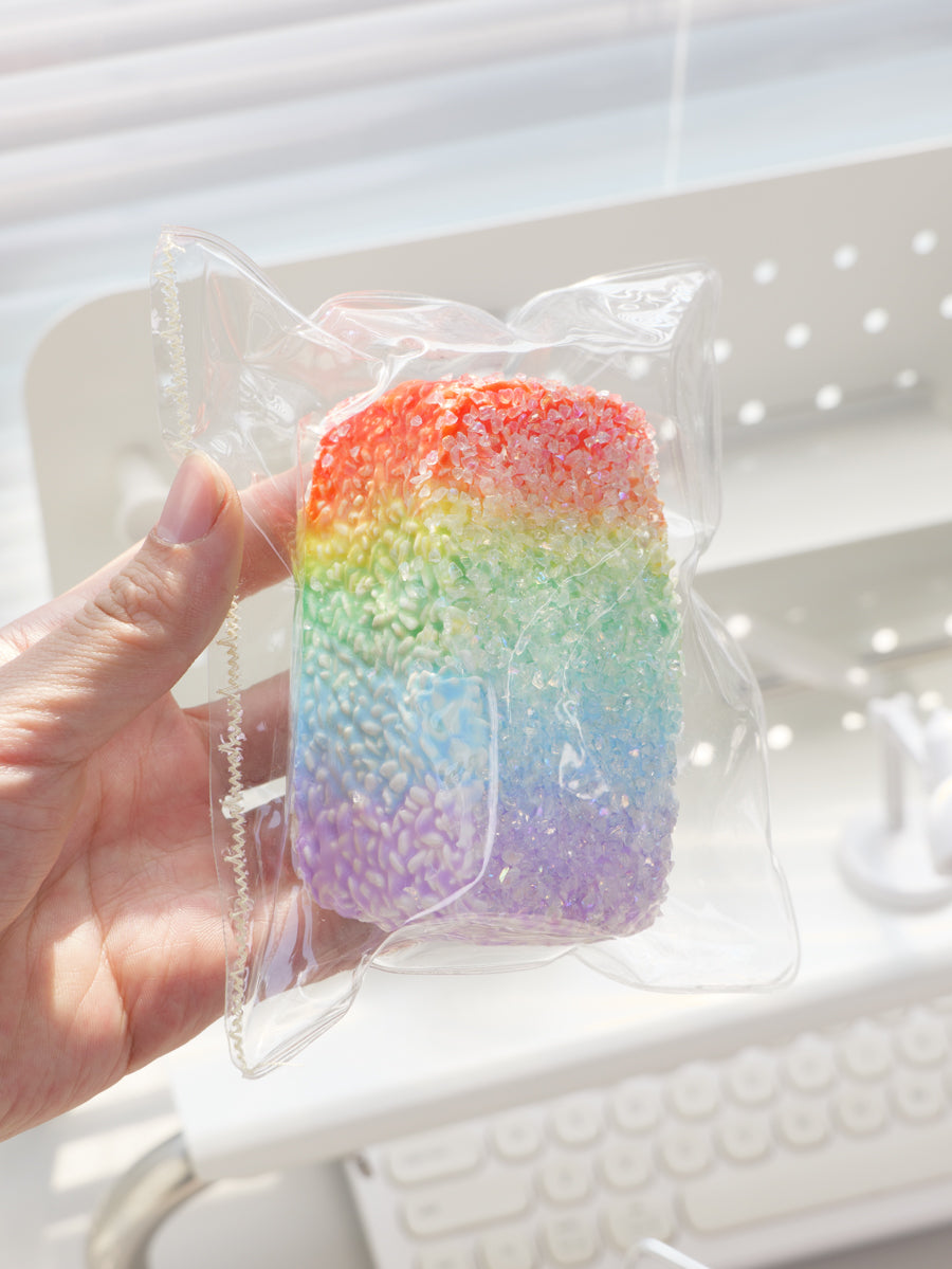 Ice Bar, Rainbow Long Rice Roll Taba Squishy