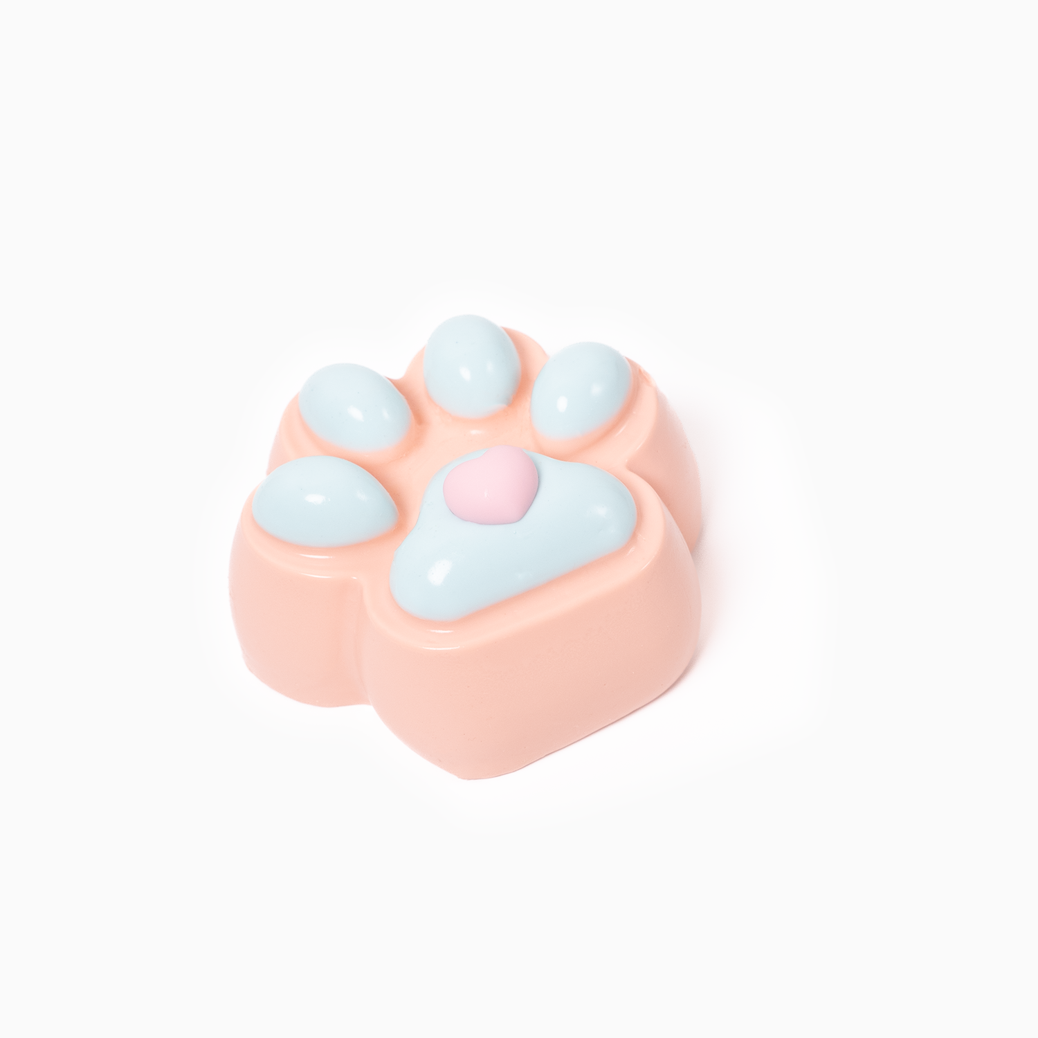 Pink - Blue Heart Cat Paw - GleeGrip