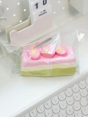 Strawberry Matcha Cake Taba Squsihy