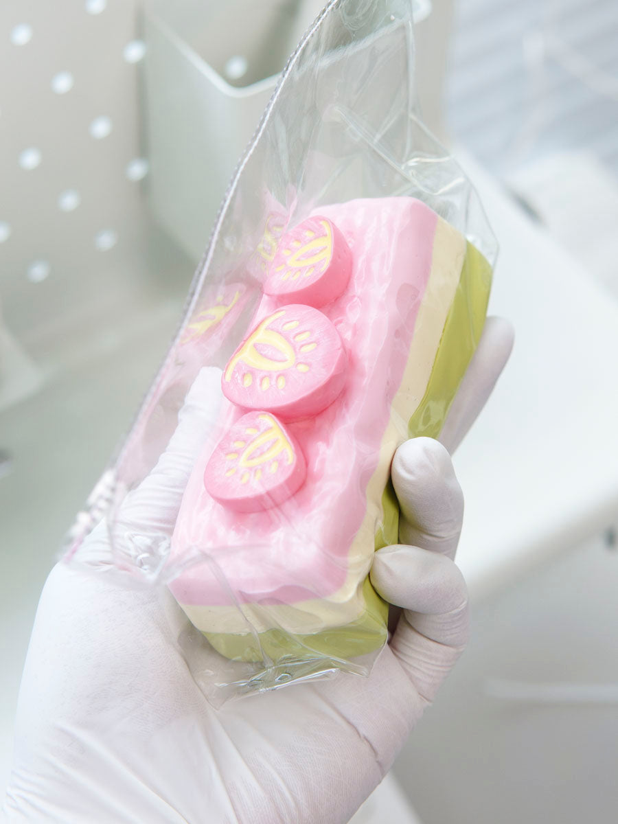 Strawberry Matcha Cake Taba Squsihy