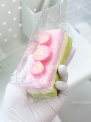 Strawberry Matcha Cake Taba Squsihy