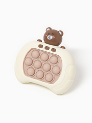 Bear Themed Quick Push Pop Game Console for Kids