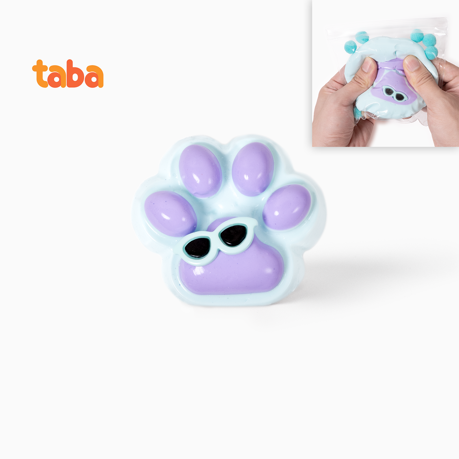 Blue and Purple Sunglass Cat Paw