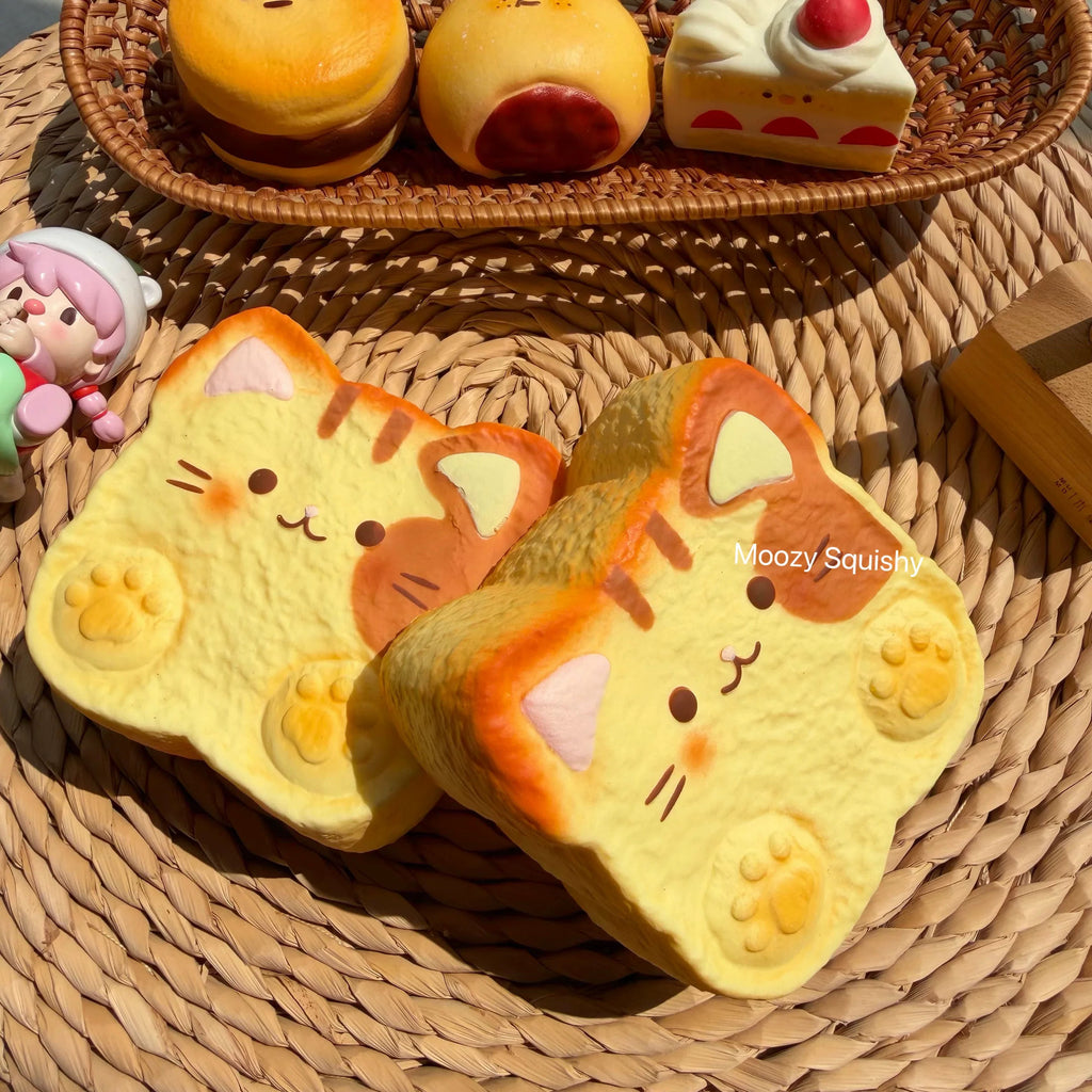 Moozy Kitty Toast Slowrising Squishy Bread Toy