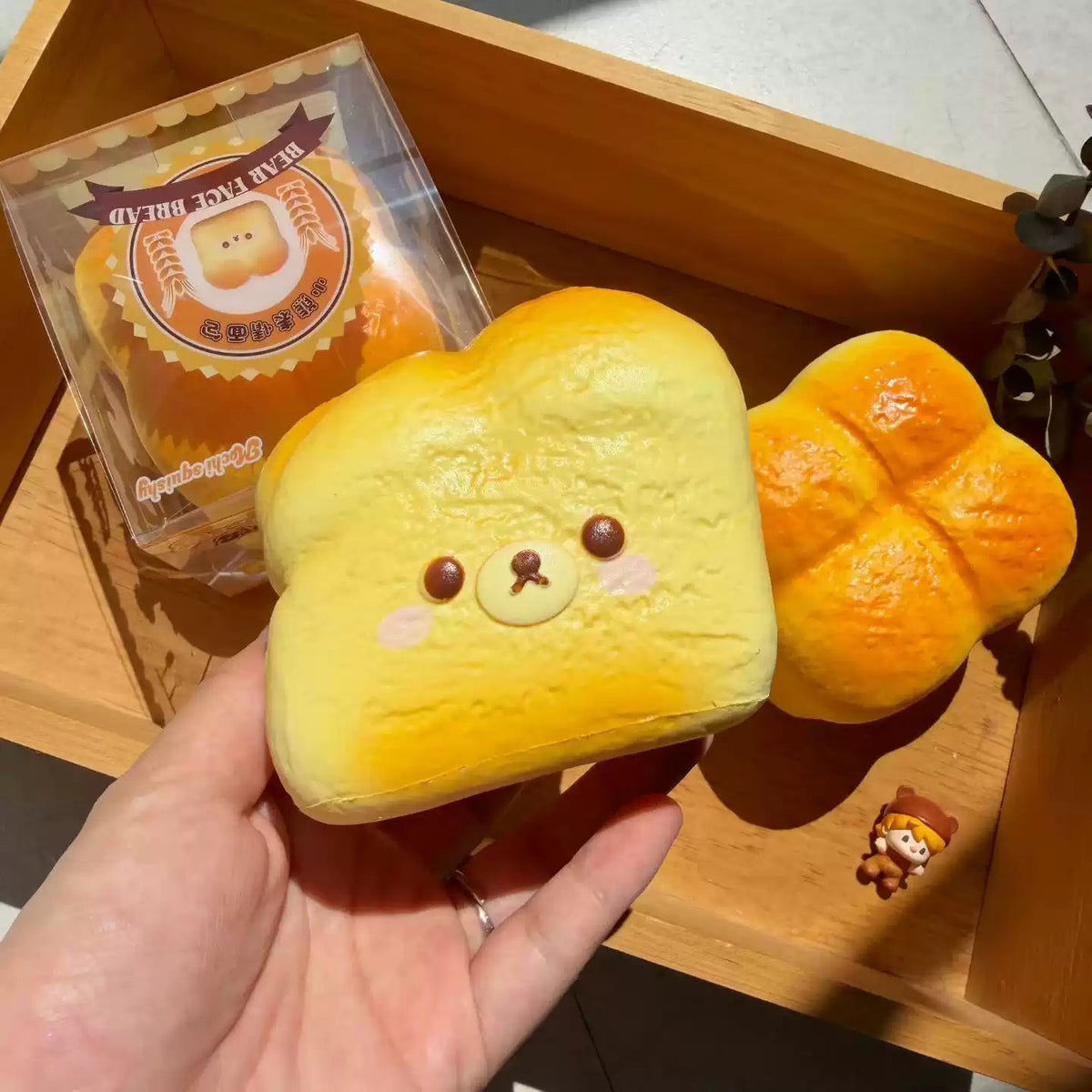 Moozy Slowrising Adorable Bear Bread Loaf Squishy Toy