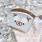 Sleepy Bear Coconut Pudding Block Taba Squishy Stress Relief Toy