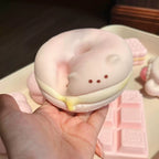 Mozzy Slowrising Creamy Bear Donut Squishy Toy